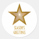 Search for seasons greetings star stickers Gold