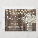 Search for babys breath baby shower invitations Mason jar