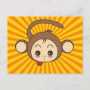 Search for monkeys postcards Illustration