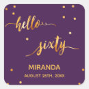 Search for birthday parties for women stickers Purple