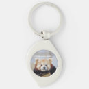 Search for cute red panda key rings China