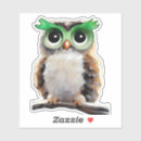 Search for white owls stickers Green