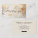 Search for natural stone business cards Interior designer