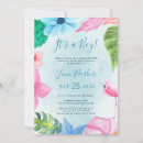 Search for monstera leaves baby shower invitations Watercolor