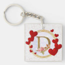Search for heart letter key rings Elegant