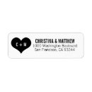 Search for with hearts return address labels White