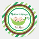 Search for peas in pod baby shower stickers Two