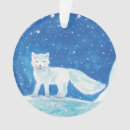 Search for white fox christmas tree decorations Winter