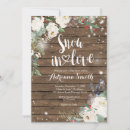 Search for holiday bridal shower invitations Rustic