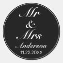 Search for mr and mrs stickers White