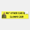 Search for clown bumper stickers Circus
