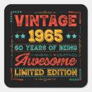 Search for made in 1965 stickers 60th birthday