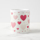 Search for white hearts pattern mugs Valentines
