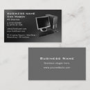 Search for computer technician business cards Black