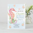 Search for seahorse invitations Watercolor