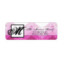 Search for pink chevron return address labels Pattern