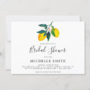 Search for lemon bridal brunch invitations Calligraphy