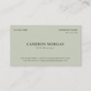 Search for olive green business cards Simple