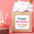 Search for pink and teal birthday stickers Orange