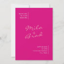 Search for hot pink and green wedding invitations Modern