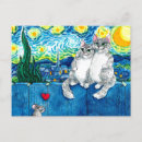 Search for romantic cat postcards Cute