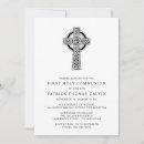 Search for black white first communion invitations Classic