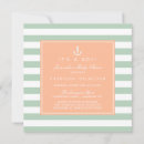 Search for peach and mint invitations It's a girl