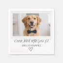 Search for dog wedding napkins Simple