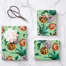 Search for tulips wrapping paper Vintage