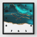 Search for teal abstract clocks Gemstone