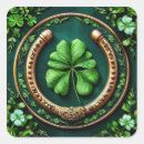 Search for lucky clover leaf stickers Horseshoe