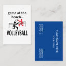 Search for volleyball business cards Sports