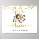 Search for love coffee posters Bridal shower