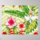 Search for tropical flowers posters White