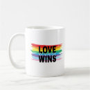 Search for love will always win mugs Rainbow
