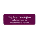 Search for purple return address labels Script