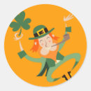 Search for dancing leprechaun stickers Shamrock