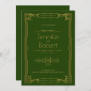 Search for art deco frame invitations Gold