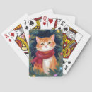Search for orange cat playing cards Pet