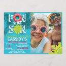 Search for fun in the sun invitations Summer