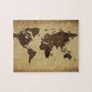 Search for world map puzzles Antique