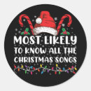 Search for song stickers Santa