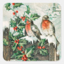 Search for vintage birds stickers Merry christmas