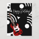 Search for rock guitar birthday cards Musical