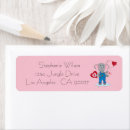 Search for birth announcement return address labels Elephant