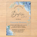 Search for flower square invitations Blue