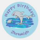 Search for dolphin cartoon stickers Cute