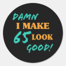 Search for 65 years stickers Age