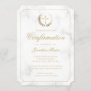 Search for boys confirmation invitations Gold