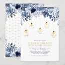 Search for light blue and gold wedding invitations Floral